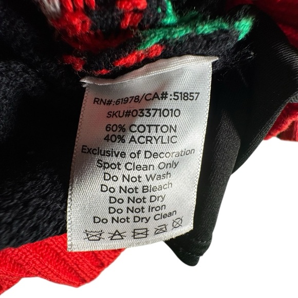 Spencer’s Workshop Ugly Christmas Sweater  Mistletoe “Kiss Me” Men’s Large - Picture 8 of 11